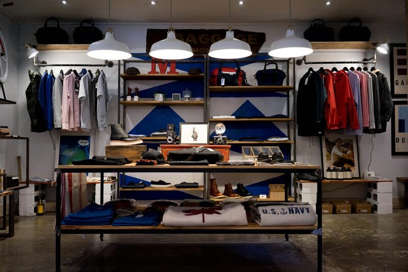 Retail boutique interior styled for an in-store promotional campaign